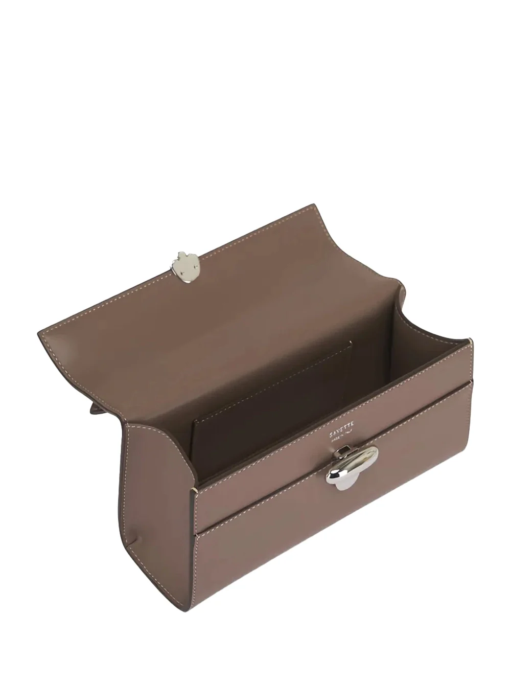 Savette Symmetry Pochette Leather Taupe - Image 3