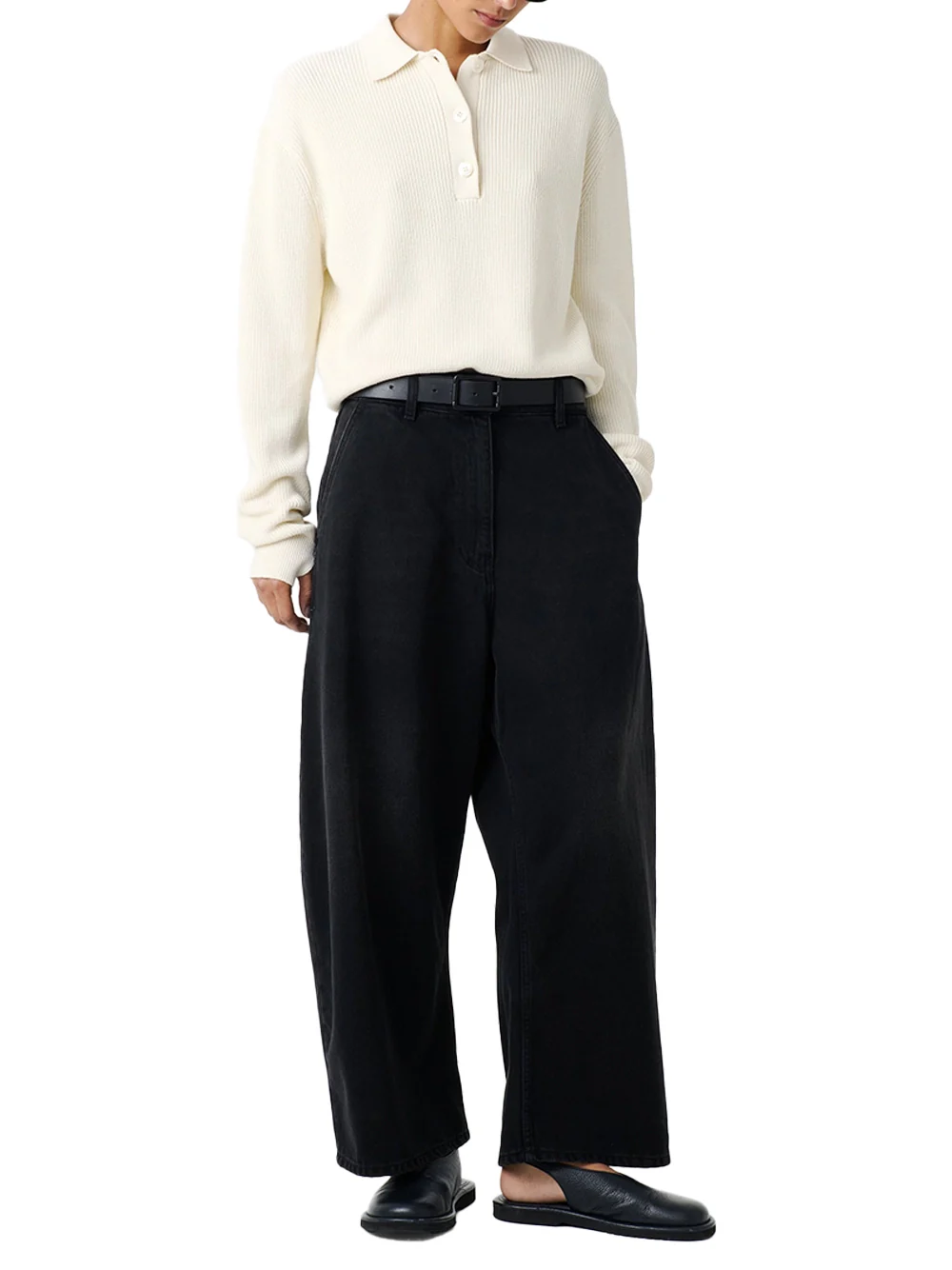 Studio Nicholson Chalco Washed black - Image 3
