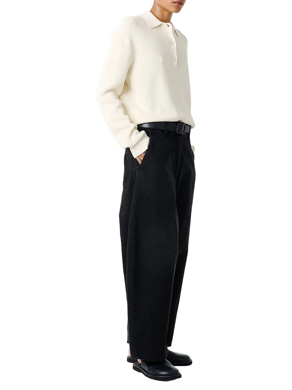 Studio Nicholson Chalco Washed black - Image 5