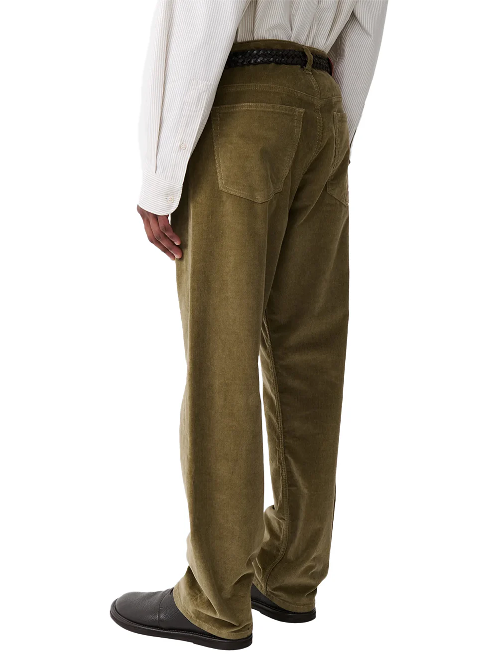 Studio Nicholson Men Riso Corduroy Pant Lichen - Image 5