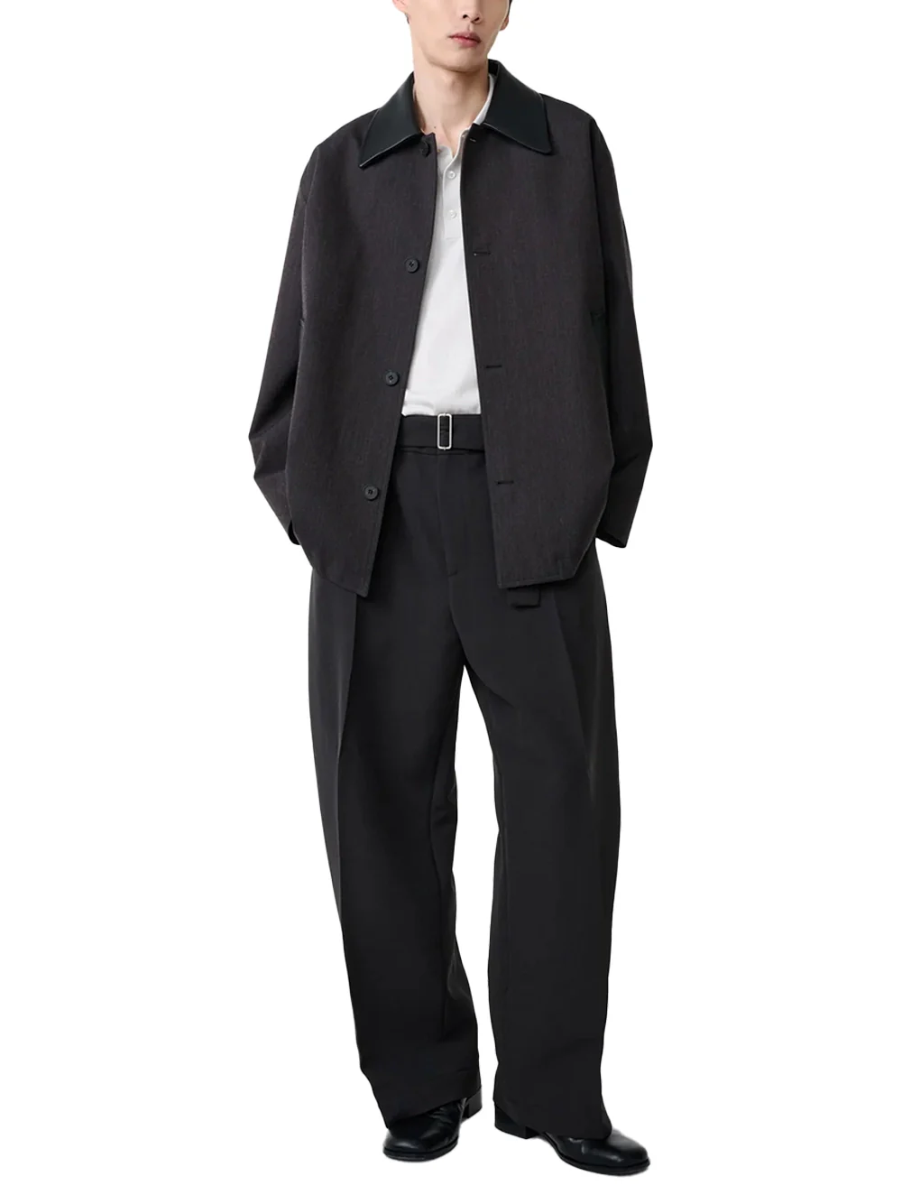 Studio Nicholson Meter Jacket Brown Marl - Image 2