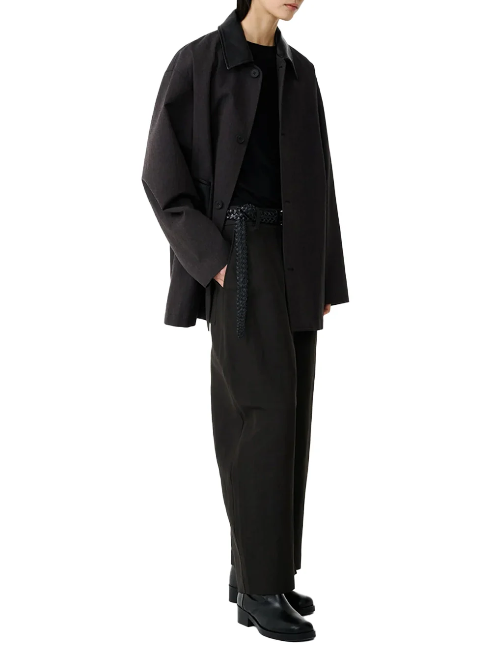 Studio Nicholson Meter Jacket Brown Marl - Image 3