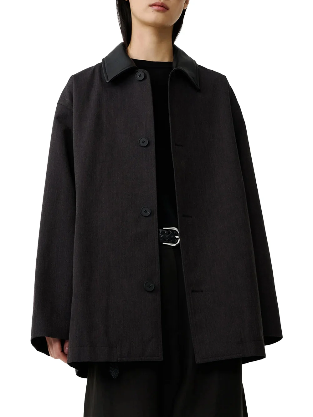 Studio Nicholson Meter Jacket Brown Marl - Image 8