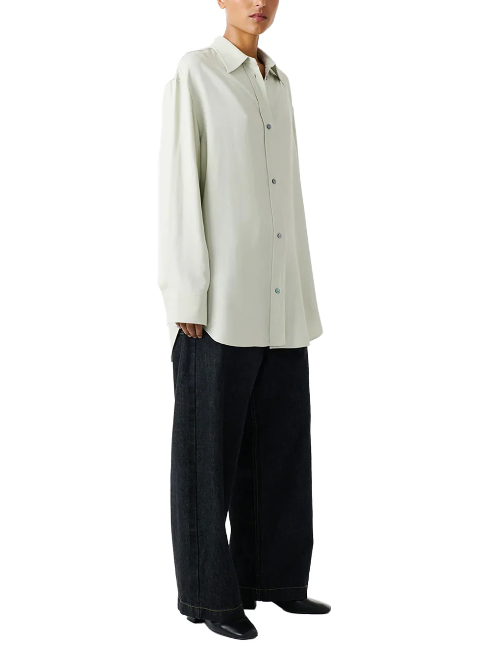 Studio Nicholson Neive Italian Denim Pant Black - Image 4
