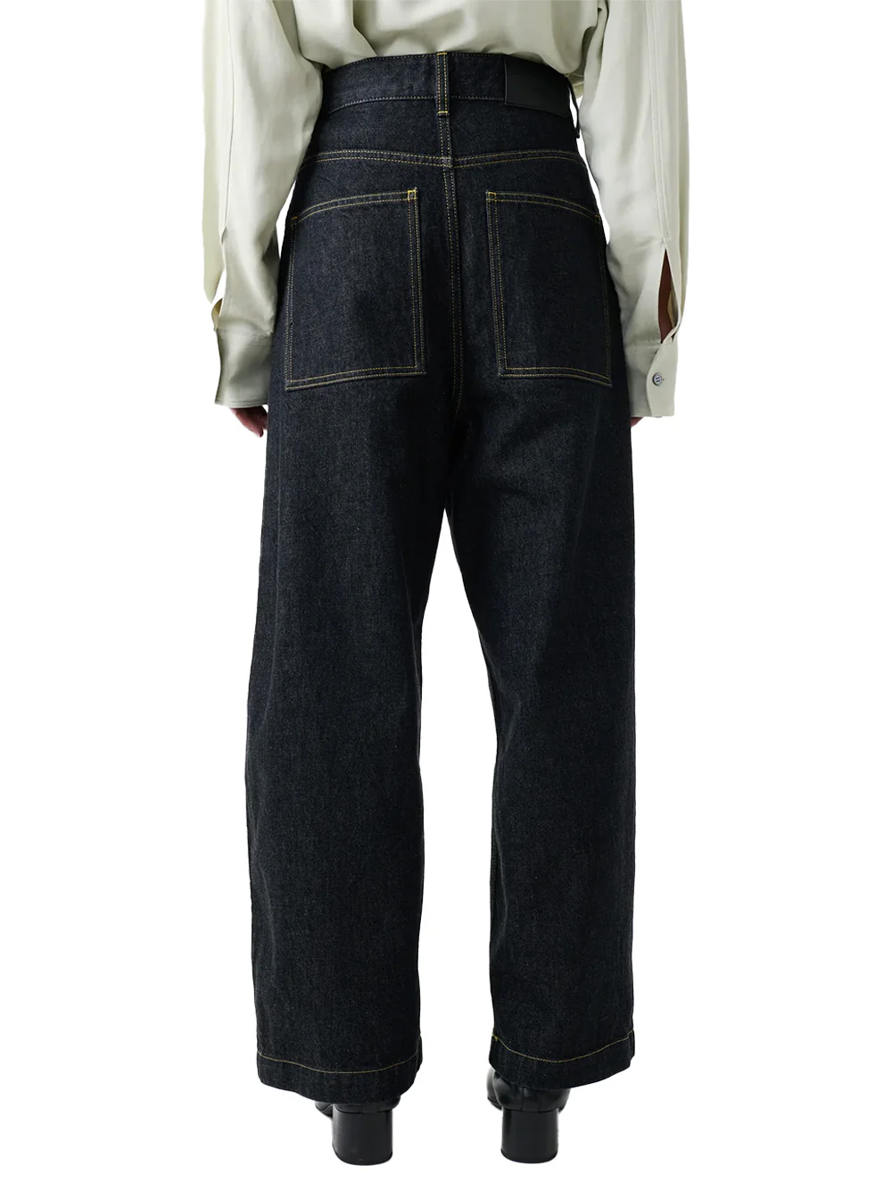 Studio Nicholson Neive Italian Denim Pant Black - Image 6