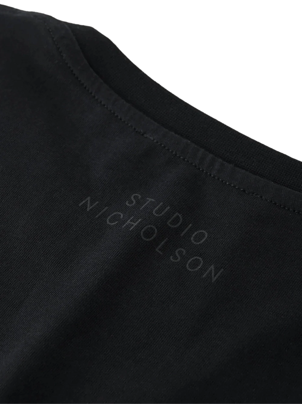 Studio Nicholson Rond T-Shirt Black - Image 4