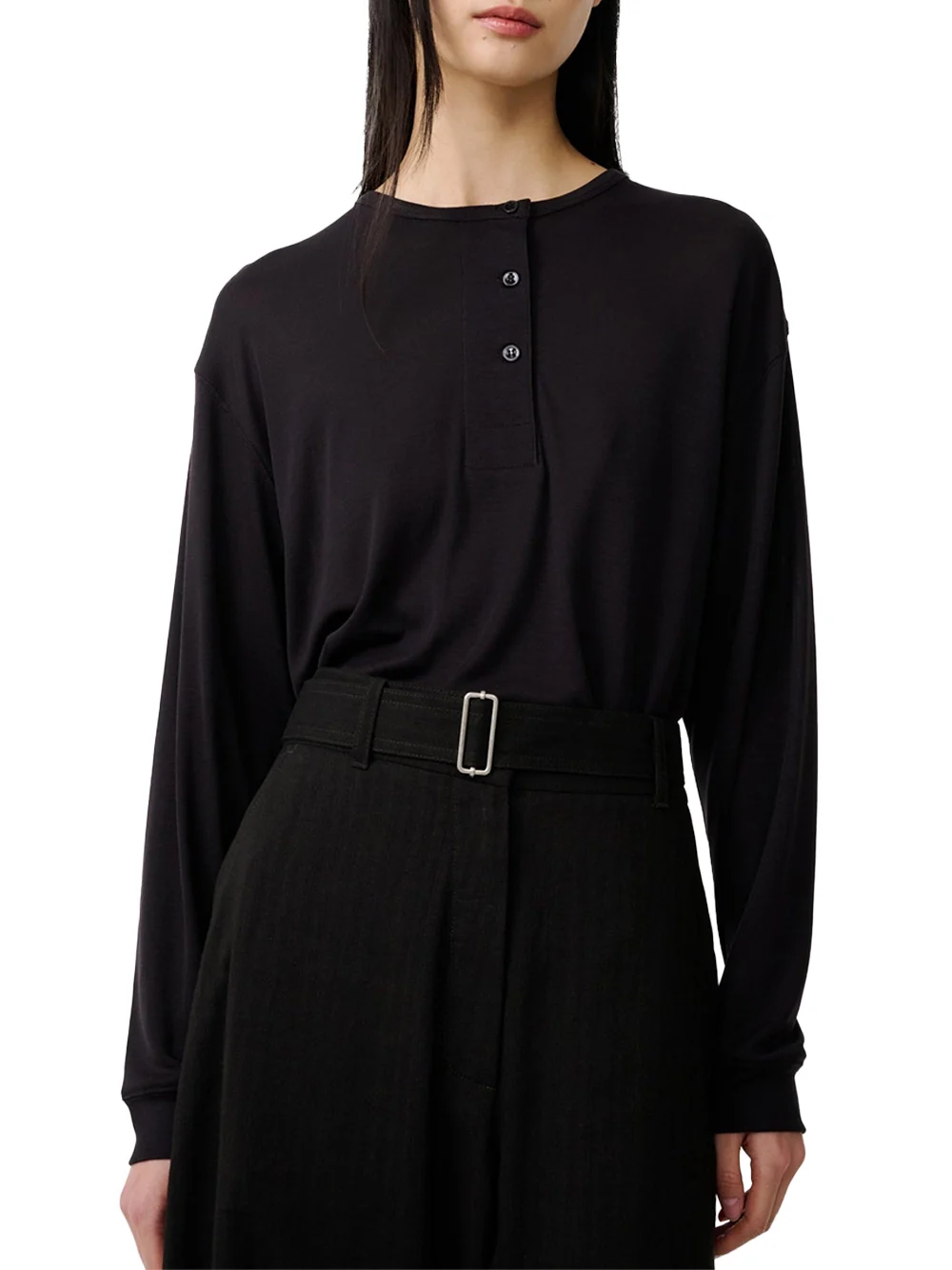 Studio Nicholson Rutas Jersey Black Grape - Image 3