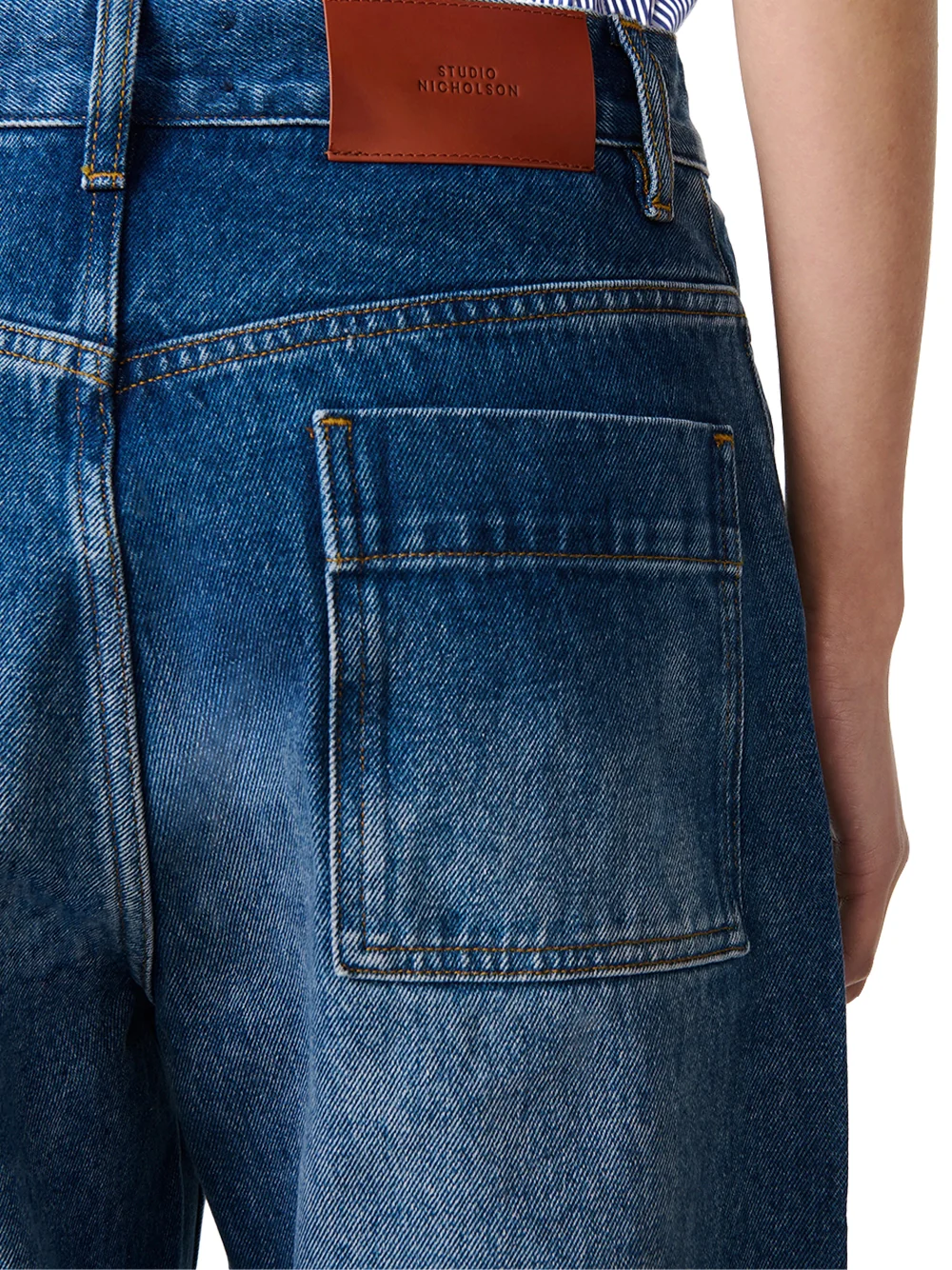 Studio Nicholson Denjo Denim Pant Worn wash indigo - Image 7