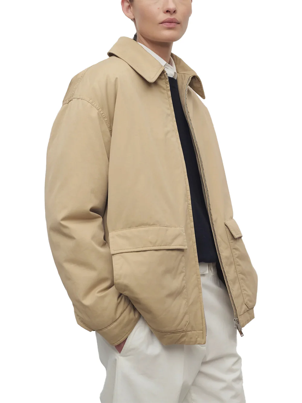 The Row Aurelius Jacket Sand - Image 5