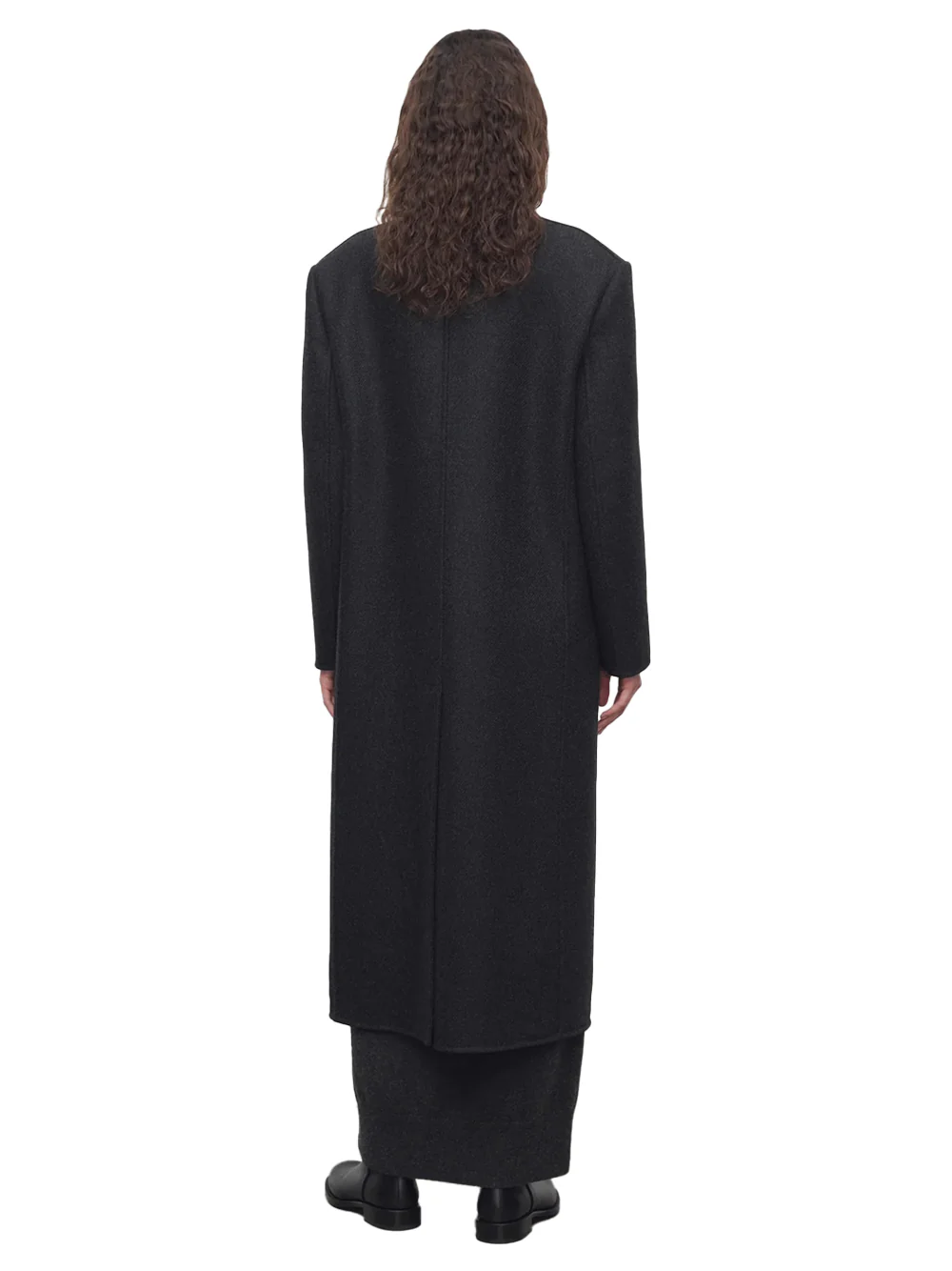 The Row Hariet Coat Dark Charcoal - Image 7