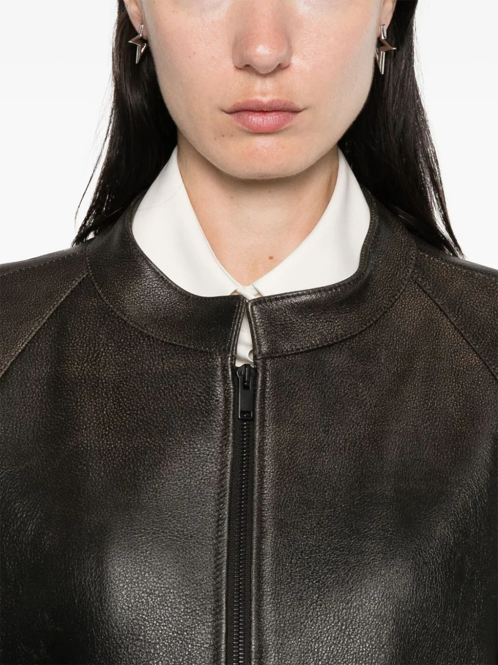 The Row kengia jacket Dark brown - Image 4