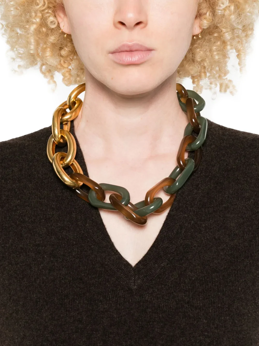 The Row V-neck Sleeveless Pullover Brown - Image 6
