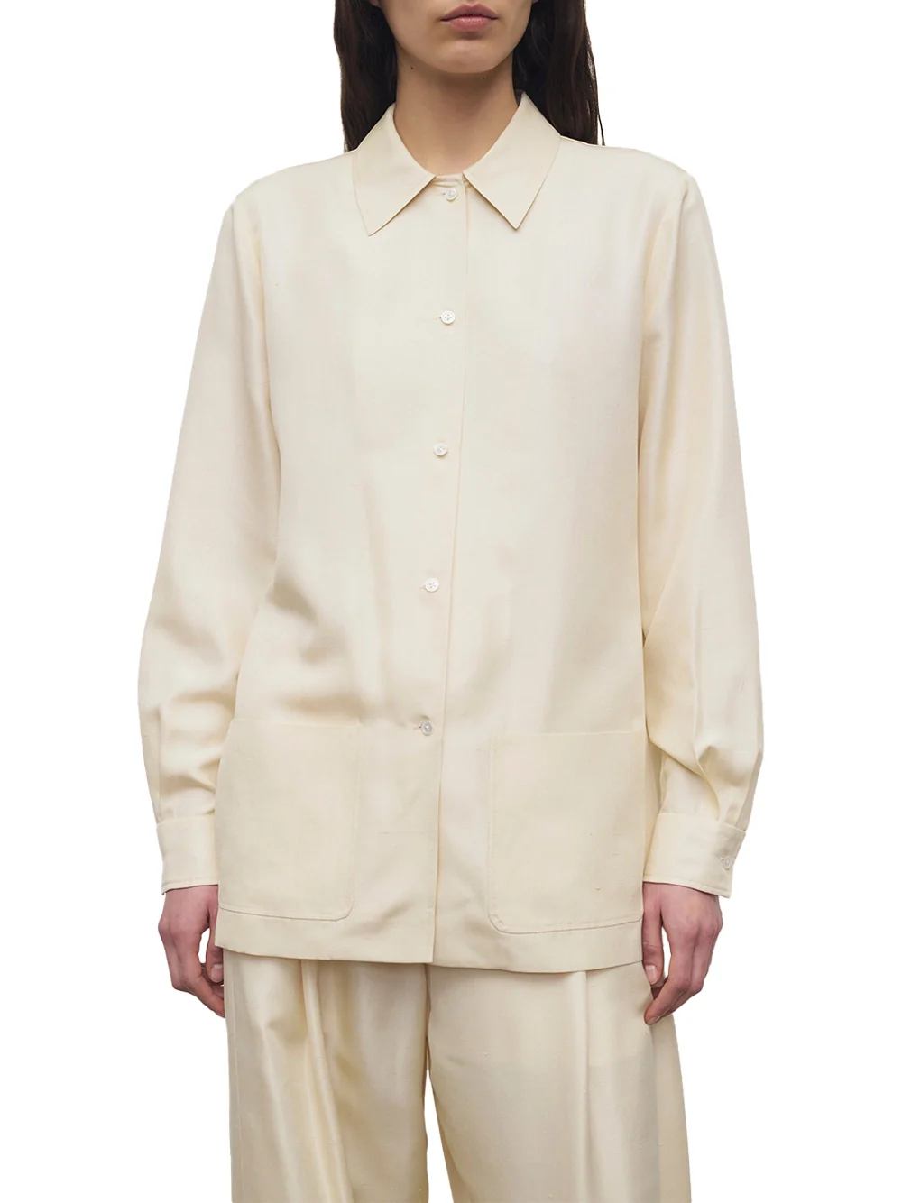The Row Lucetta Shirt Vanilla - Image 3