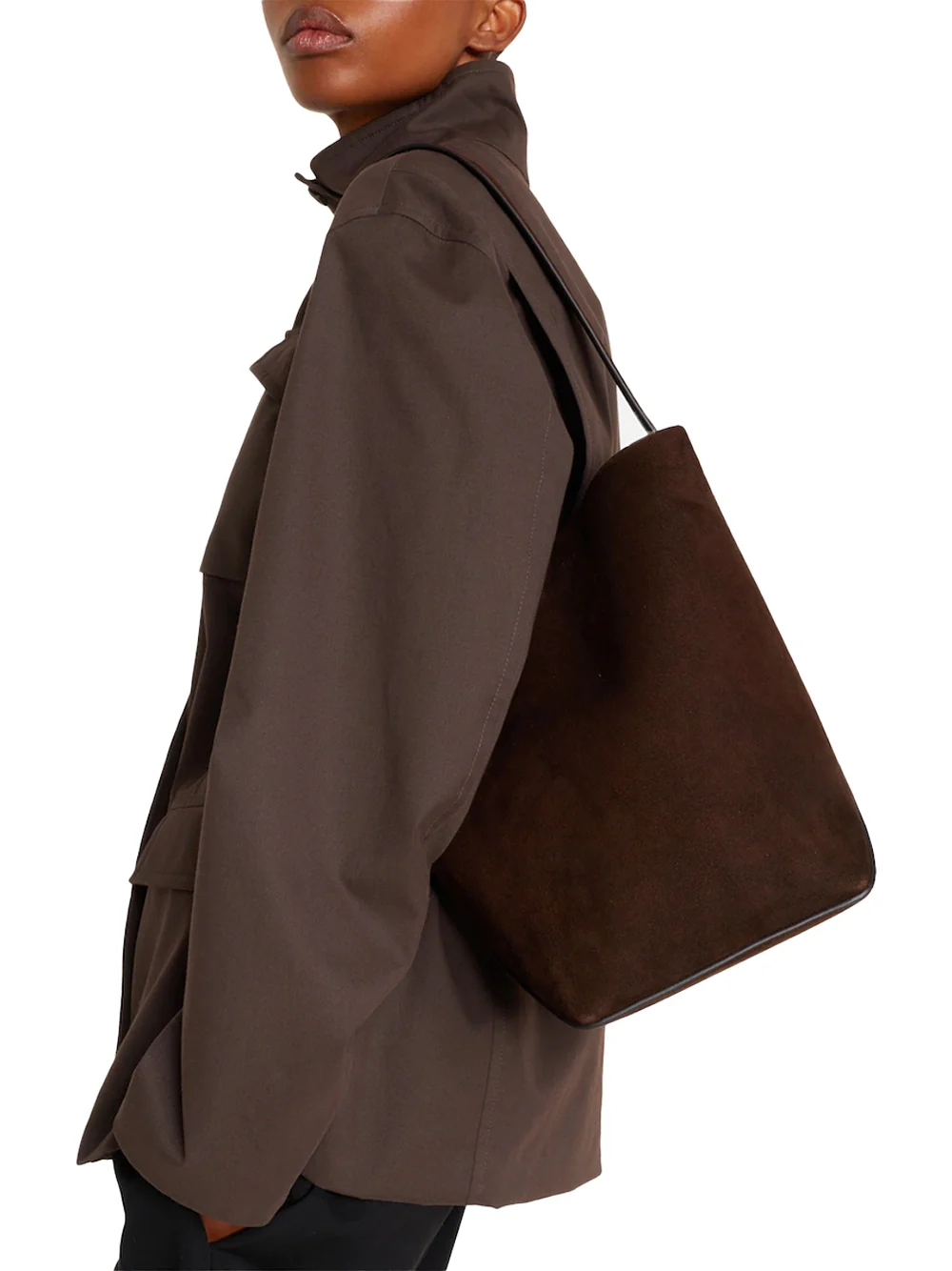 The Row Medium Park Tote Bag Mocha - Image 3