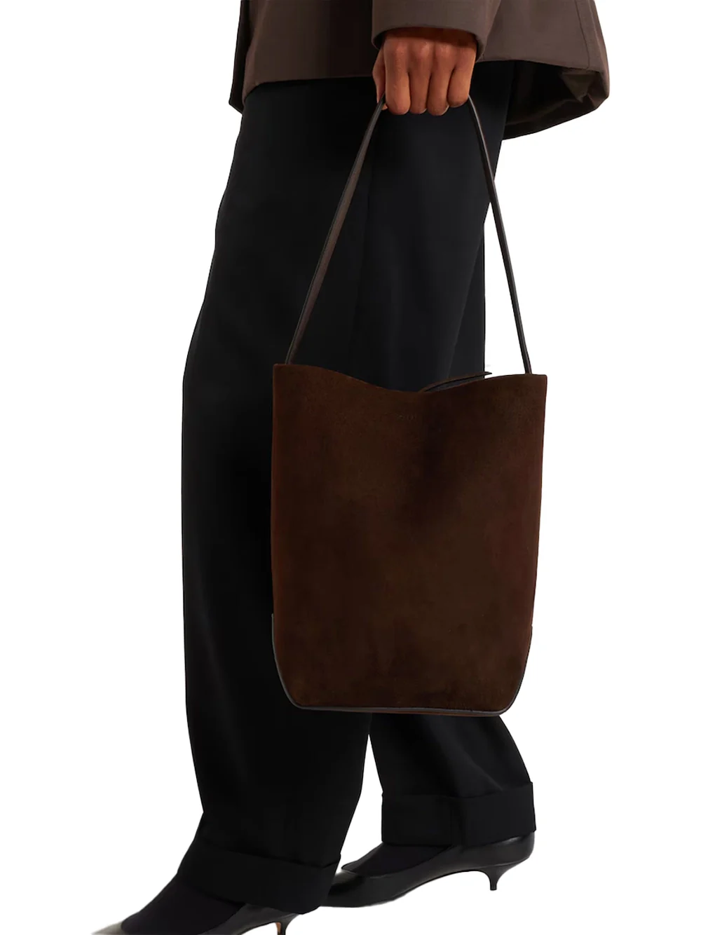 The Row Medium Park Tote Bag Mocha - Image 4