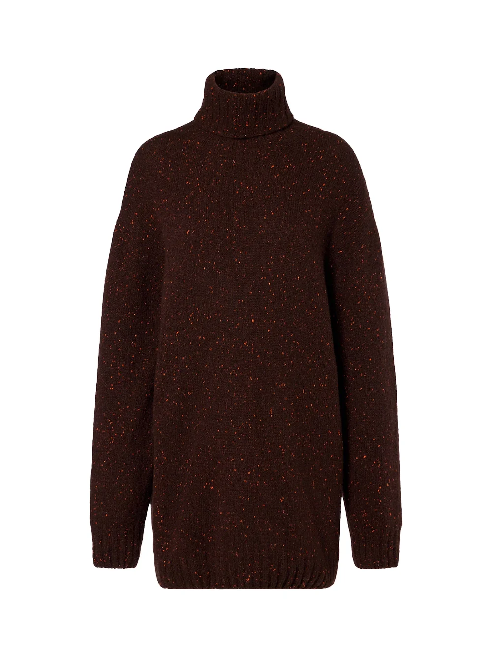 The Row Mirai Turtleneck Sweater Brown Saffron