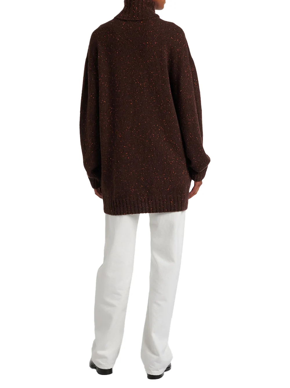The Row Mirai Turtleneck Sweater Brown Saffron - Image 6