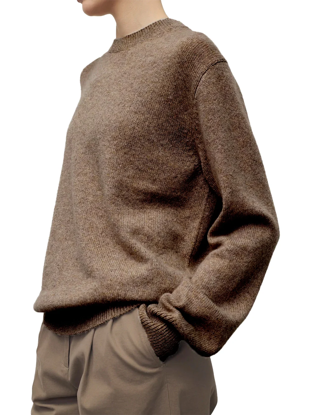 The Row Noval Sweater Chestnut Brown - Image 5