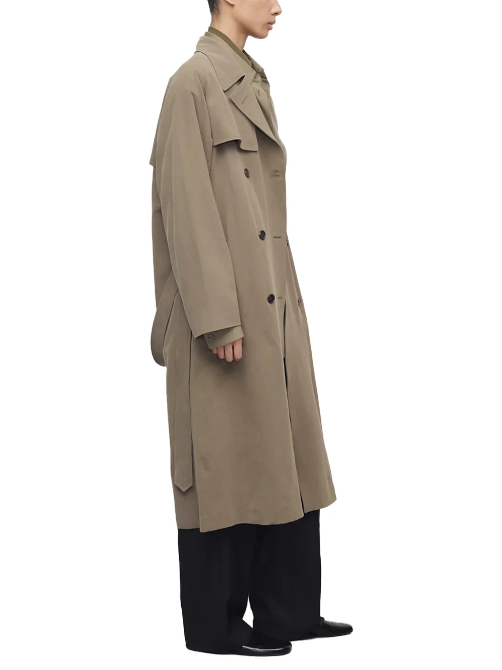 The Row Rhydian Coat Beige Grey - Image 6