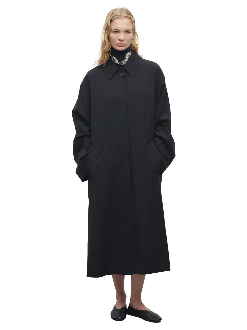 The Row rocco wool coat Black - Image 4