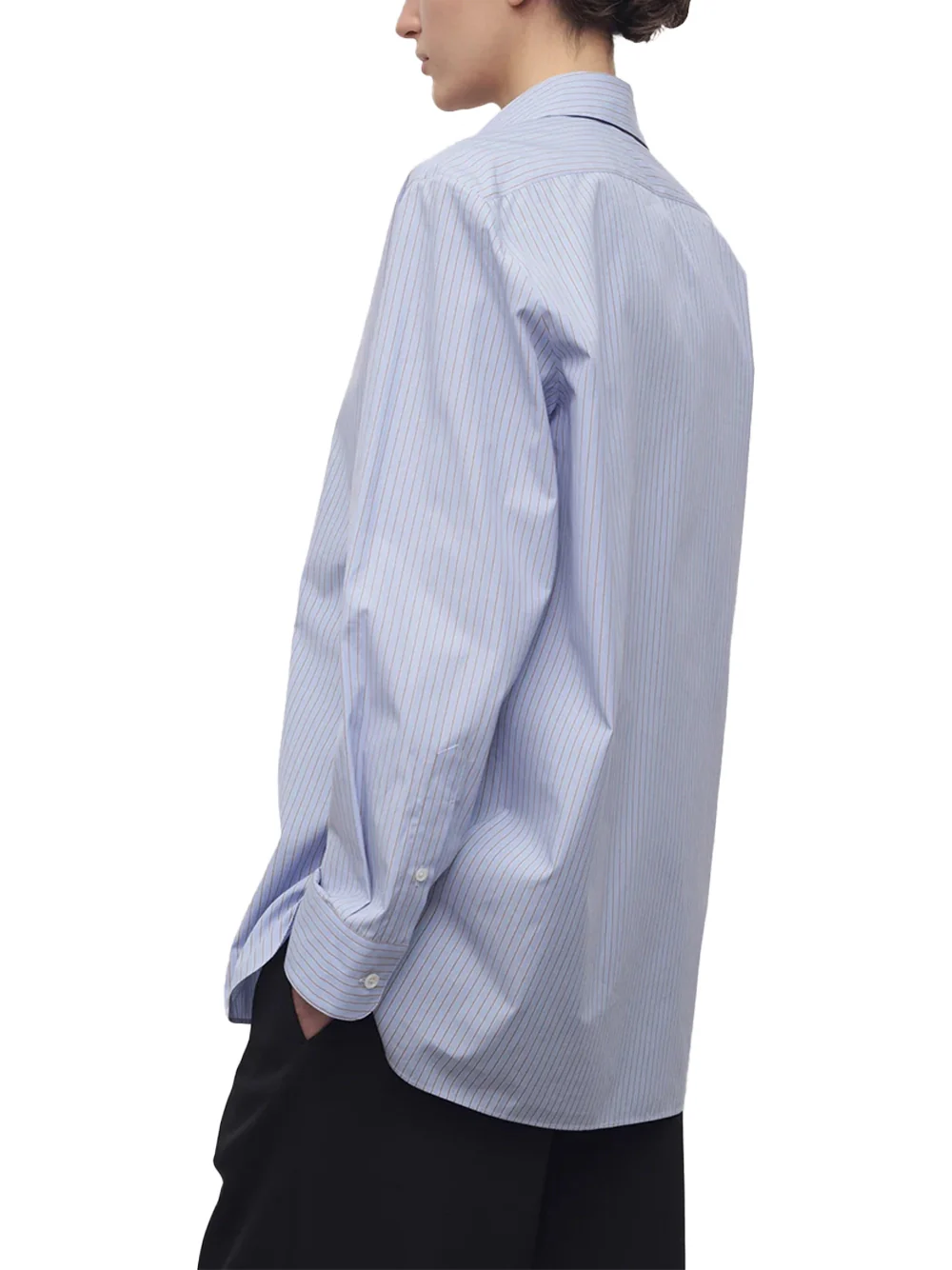 The Row Sisilia Shirt Light Lavander / Brown - Image 4