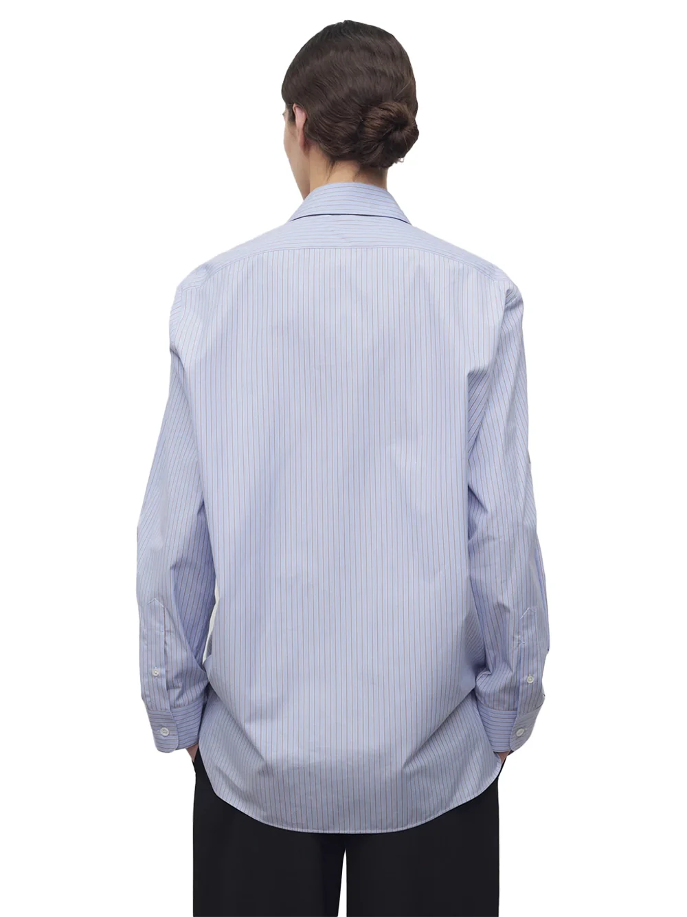 The Row Sisilia Shirt Light Lavander / Brown - Image 6