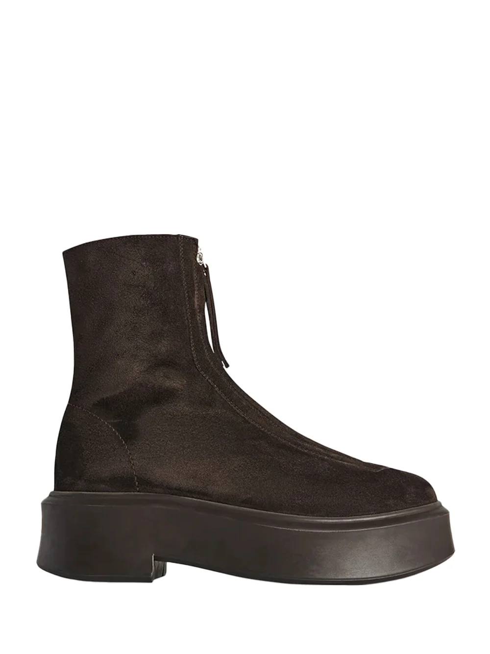 The Row zipped boots Dark brown - Image 2