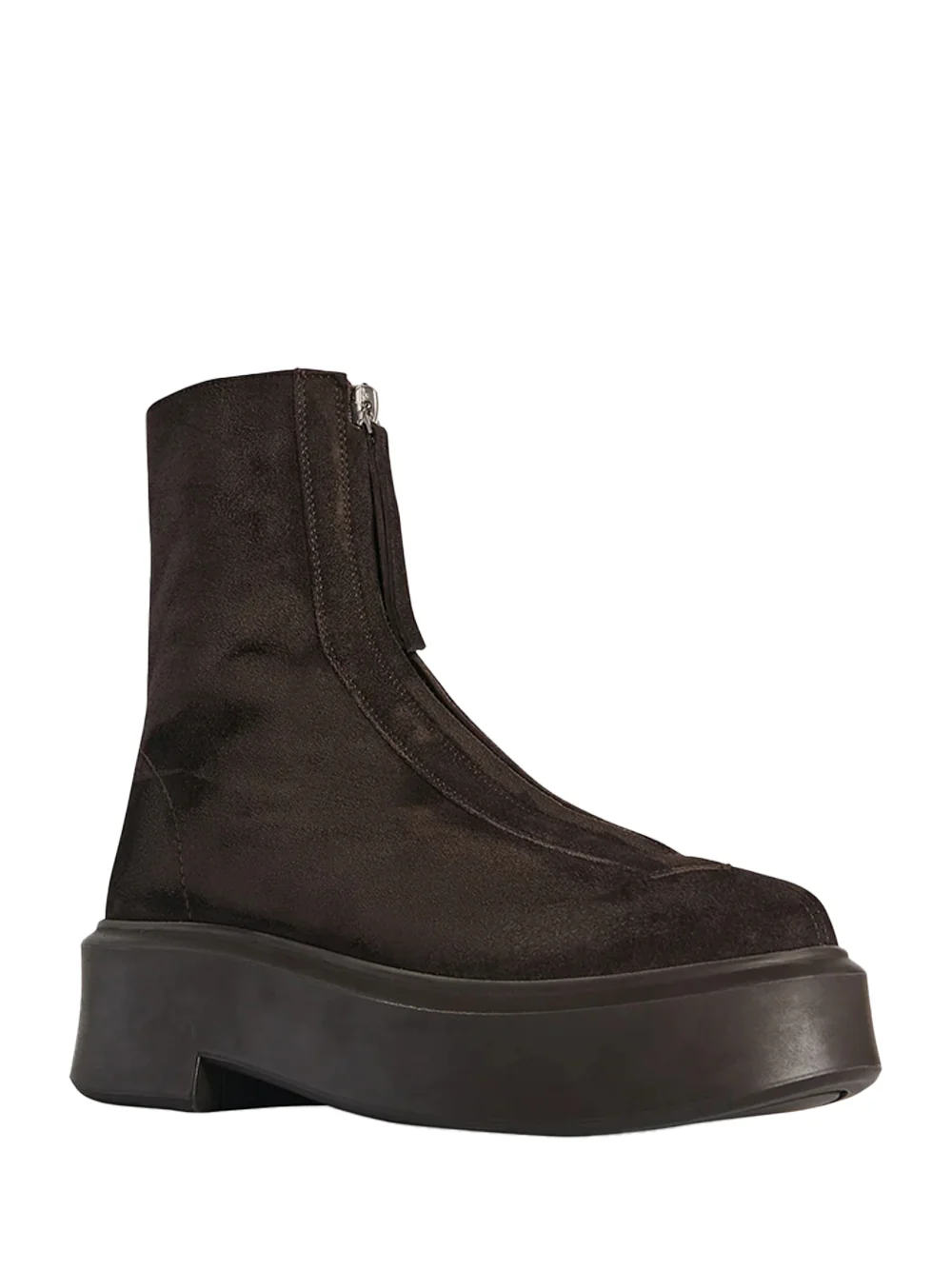 The Row zipped boots Dark brown - Image 3