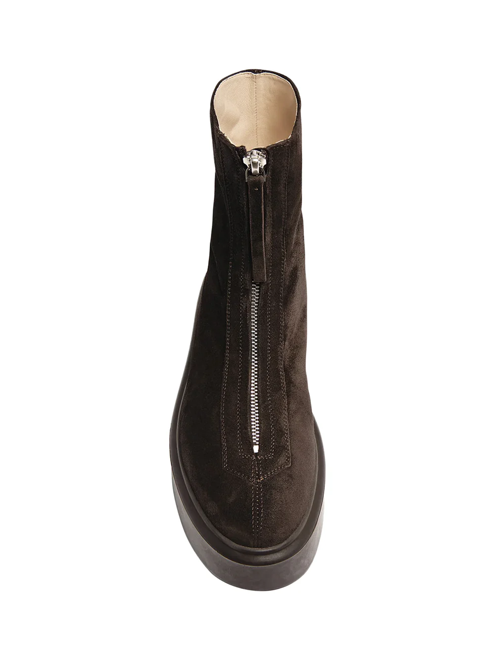 The Row zipped boots Dark brown - Image 4