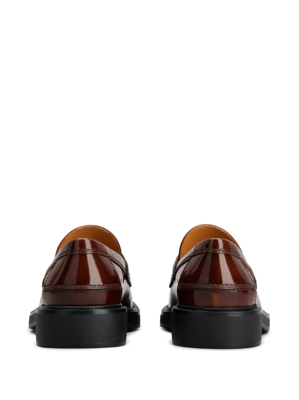 Tod's Logo Plaque Leather Loafers Brown - Image 7
