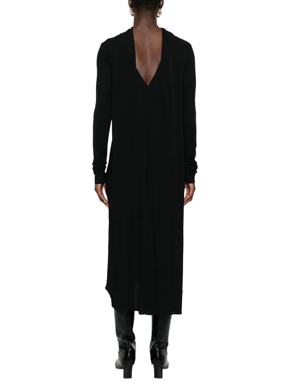 Toteme Cocoon Cape Dress Black - Image 4