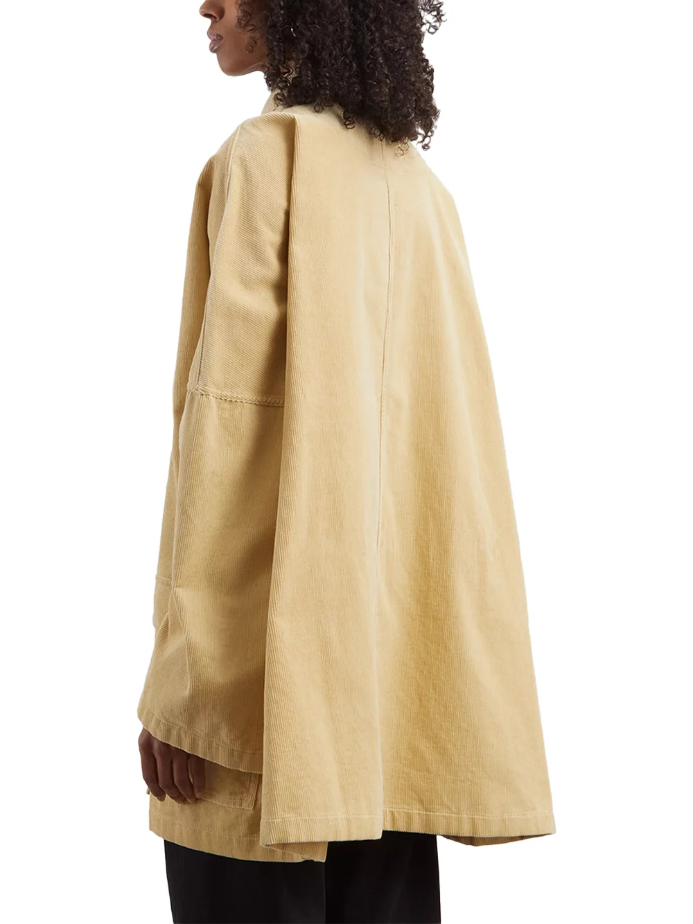 Toteme Cord Overshirt Jacket Beige - Image 4