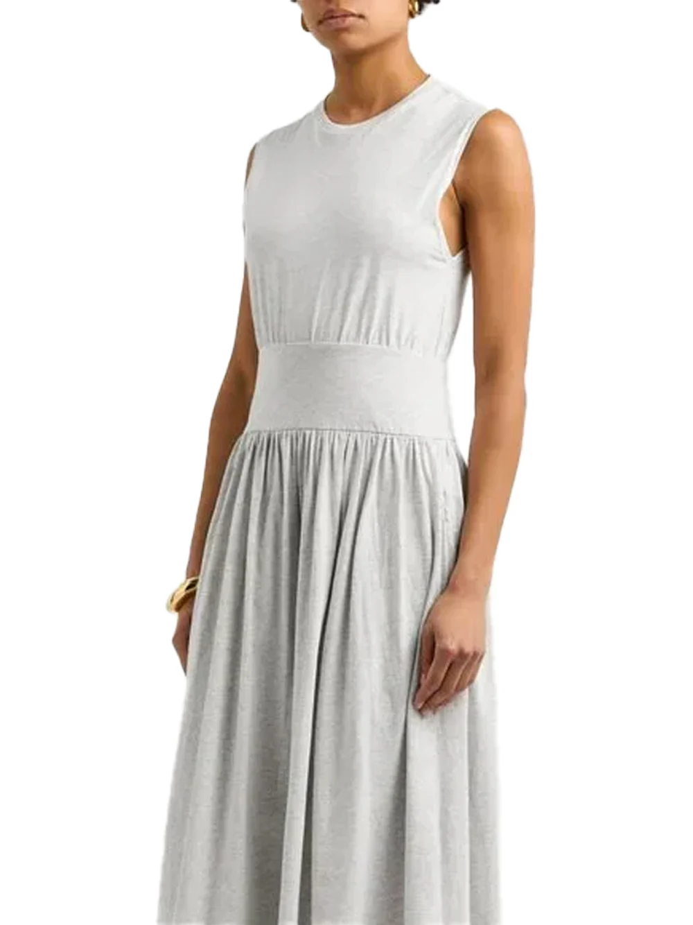 Toteme cotton tea dress P.grey melange - Image 4