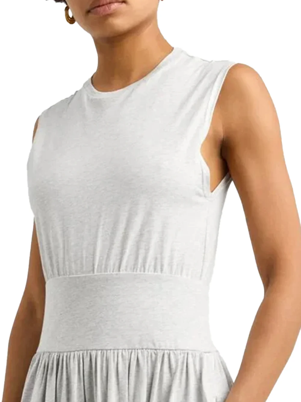 Toteme cotton tea dress P.grey melange - Image 7