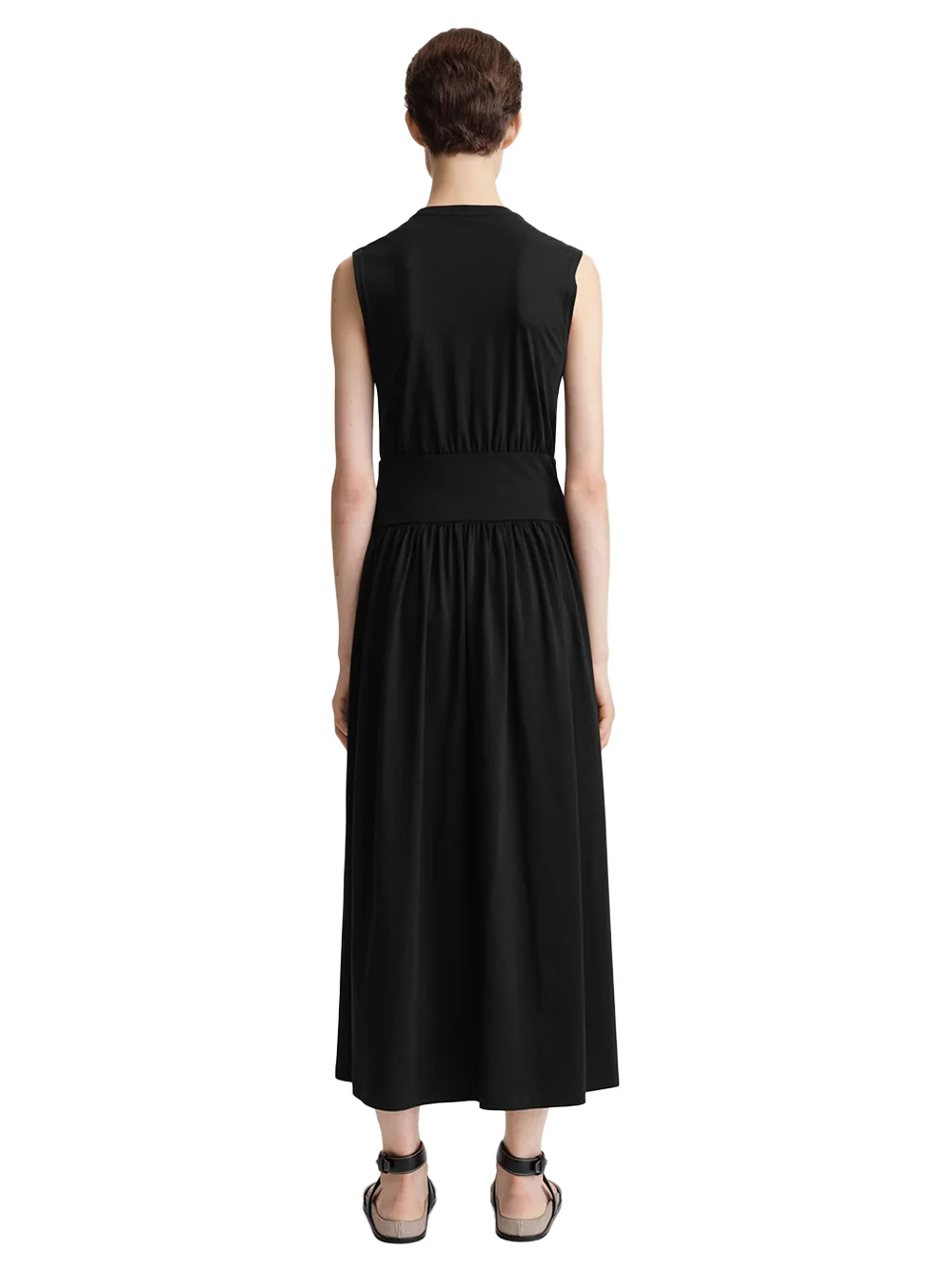 Toteme cotton Sleeveless cotton tee dress black - Image 4