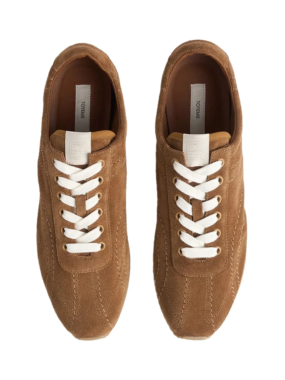 Toteme Flex Suede Sneakers Copper - Image 4
