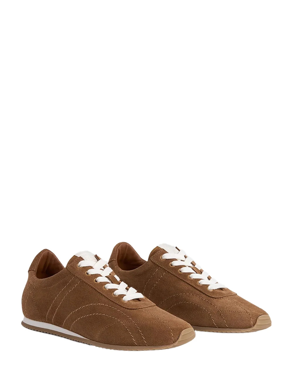 Toteme Flex Suede Sneakers Copper - Image 5