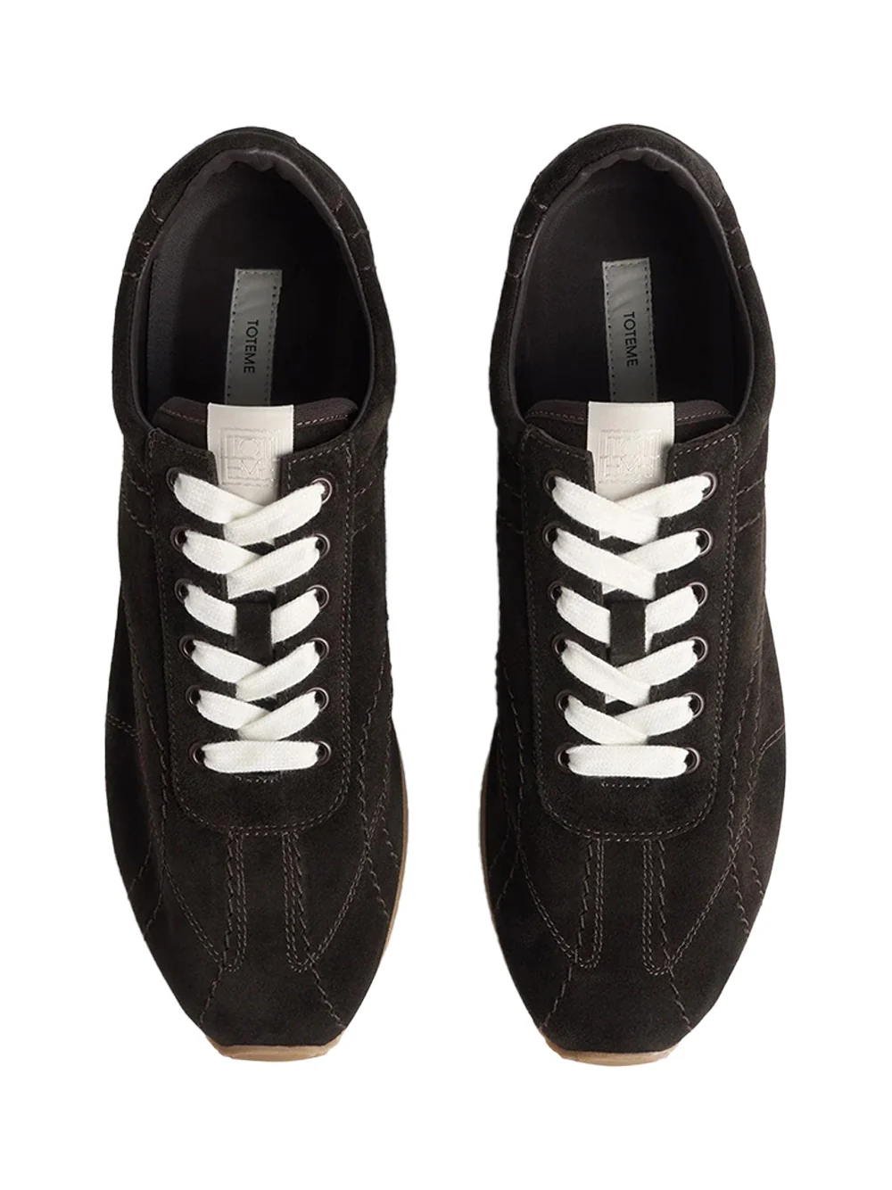 Toteme Flex Suede Sneakers Umber - Image 5