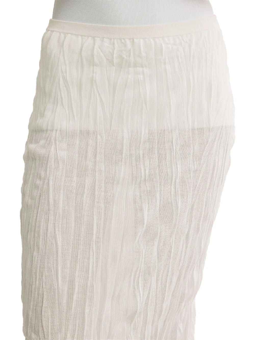 Toteme Crinkled Knit Skirt White - Image 5