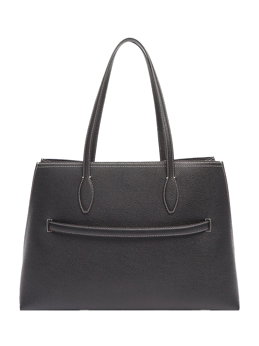 Toteme Leather Lounge Tote Black - Image 2