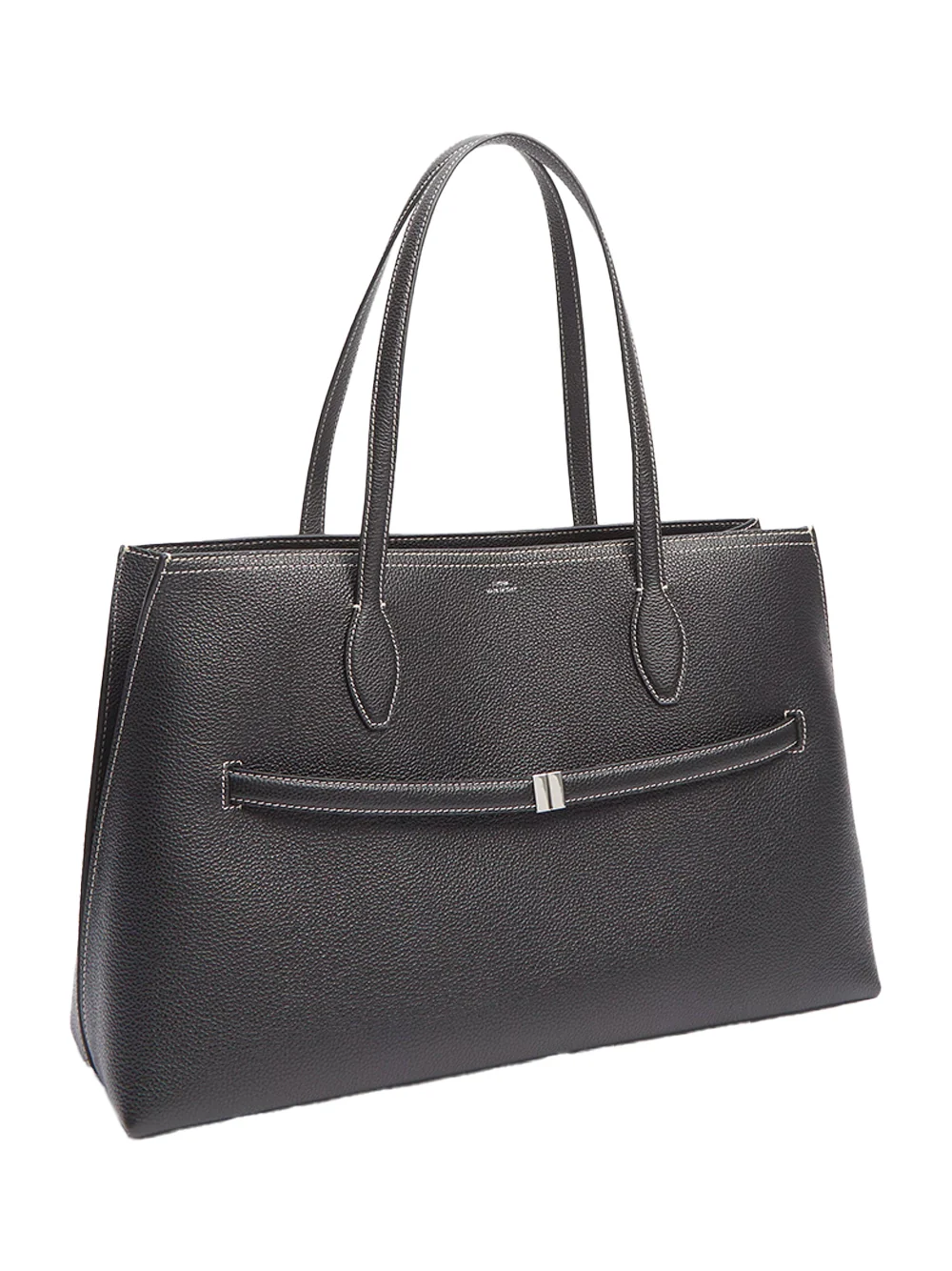 Toteme Leather Lounge Tote Black - Image 3