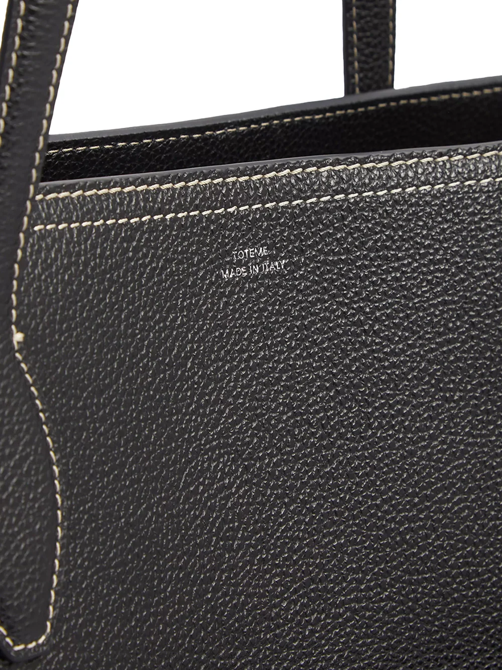 Toteme Leather Lounge Tote Black - Image 4