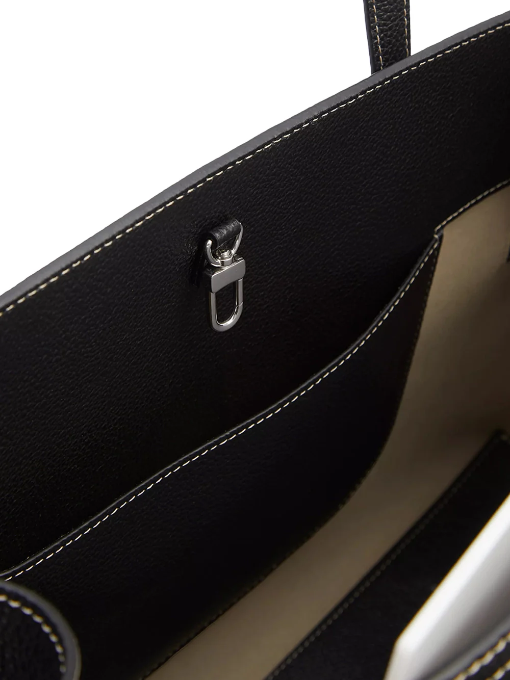 Toteme Leather Lounge Tote Black - Image 5