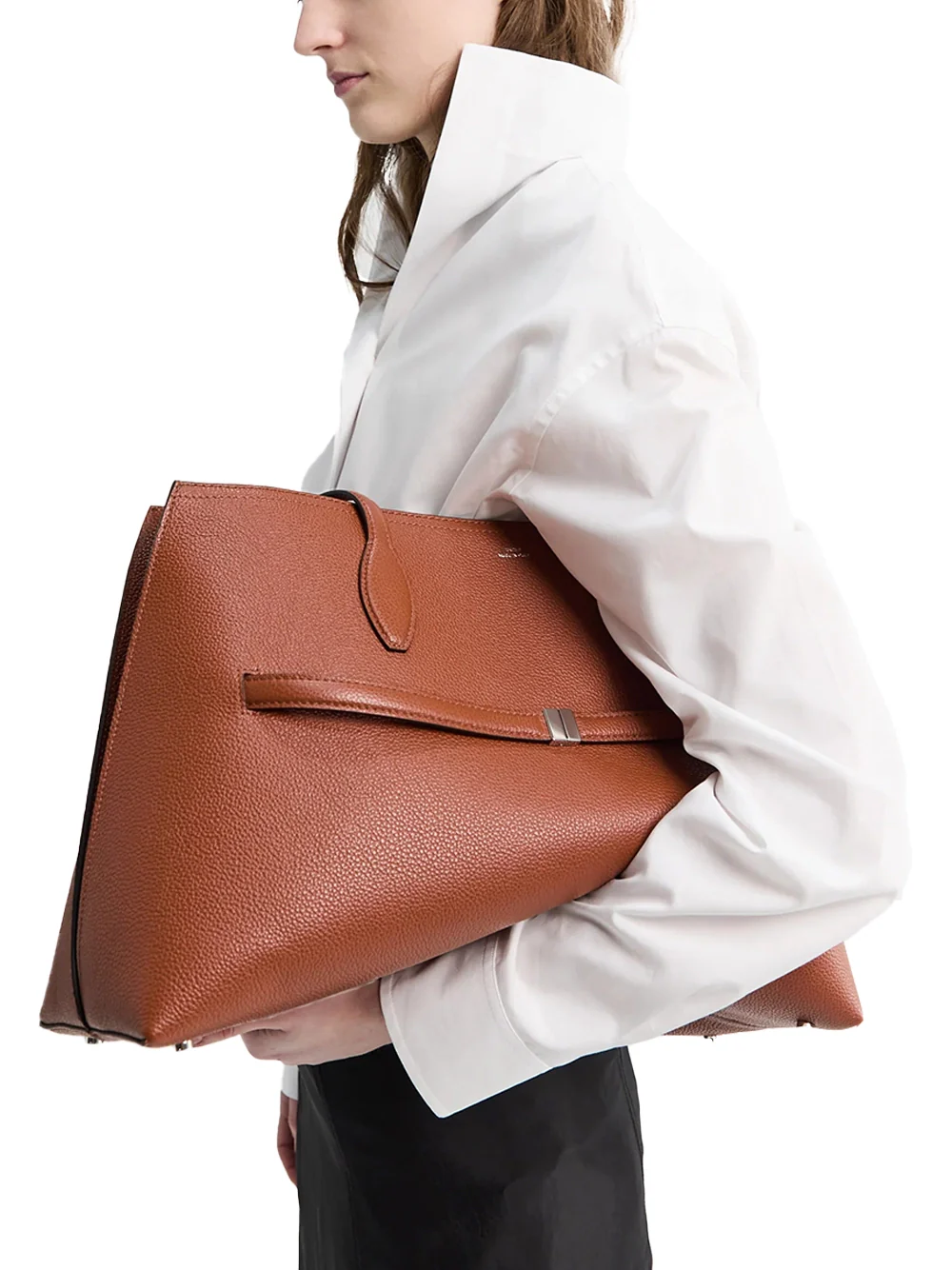 Toteme Leather Lounge Tote Sienna - Image 3