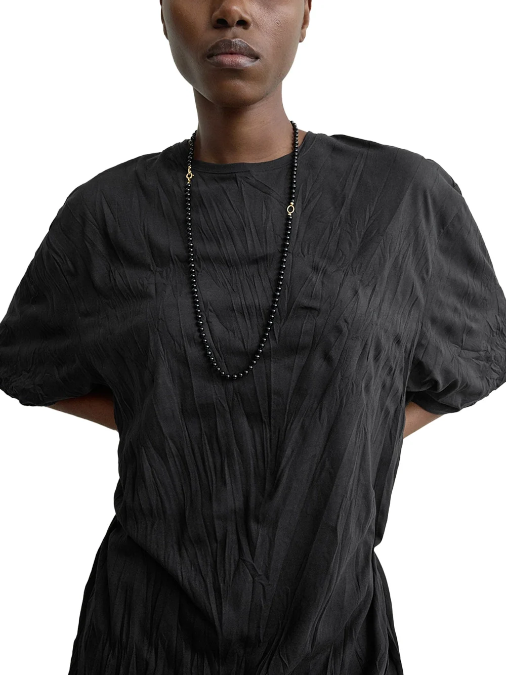 Toteme Relaxed Tee Dress Black - Image 4