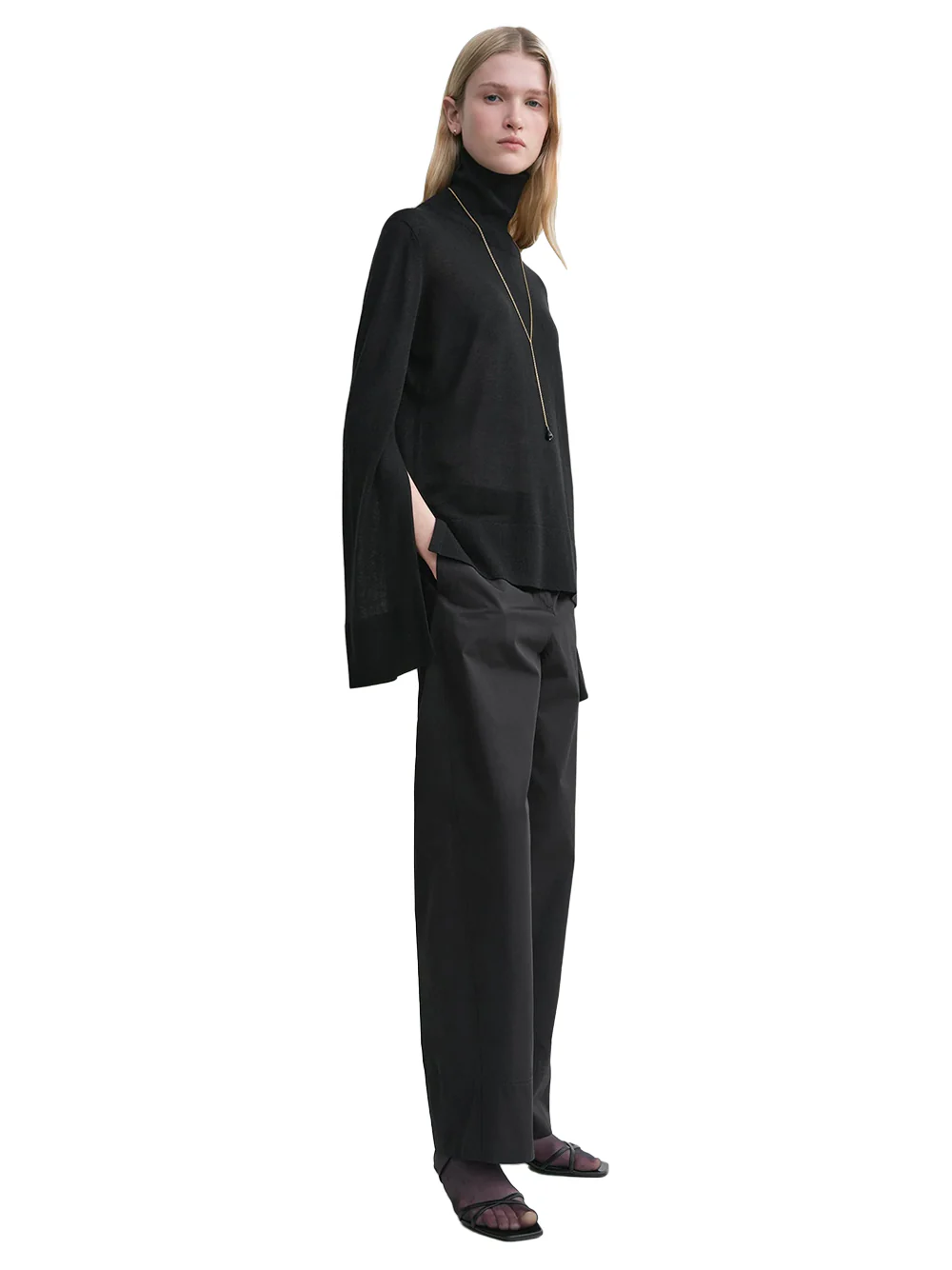 Toteme S. Sleeve Turtleneck Black - Image 4