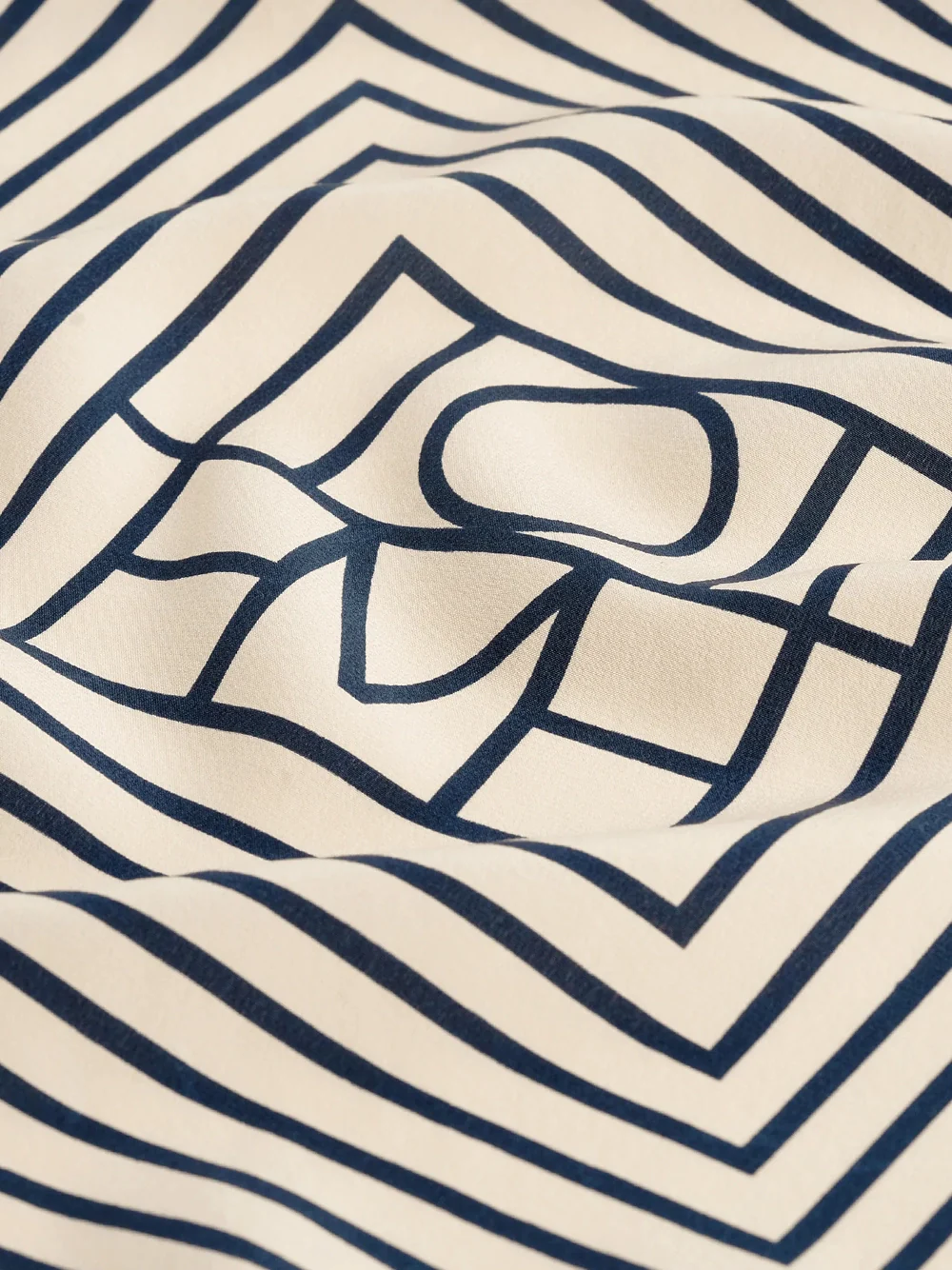 Toteme Silk Scarf Cream - Image 4