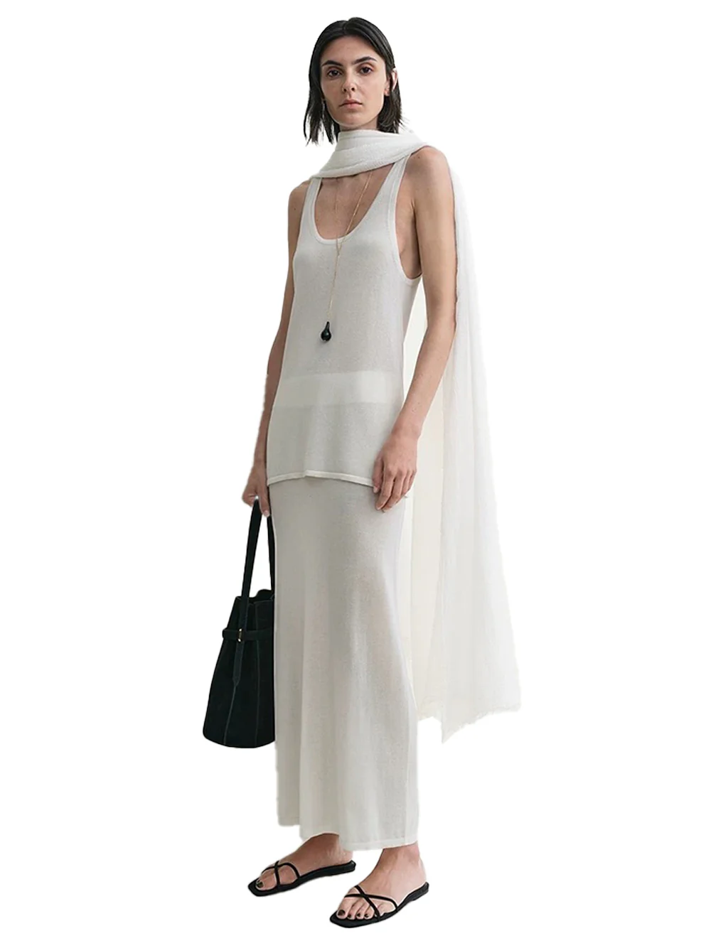 Toteme Tank Top White - Image 3
