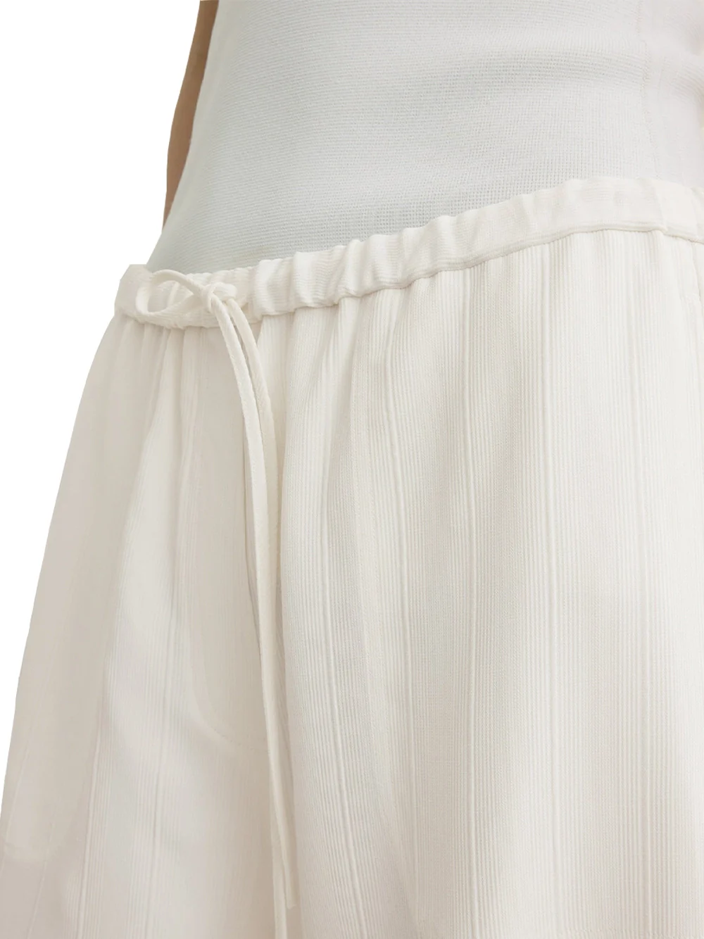 Toteme Woven Stripe Trousers Meringue - Image 5