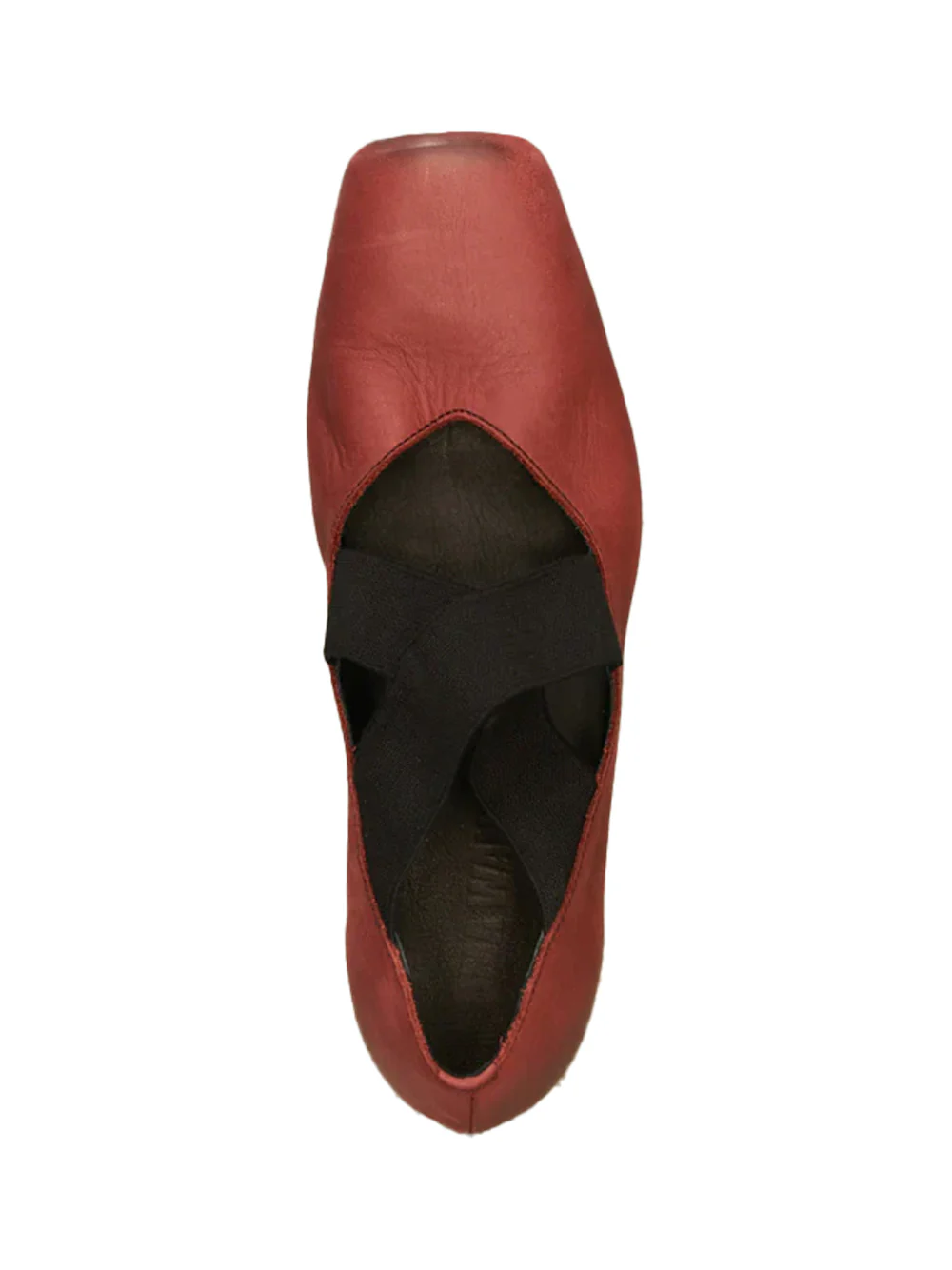 Uma Wang Red Leather Ballet Shoes - Image 3